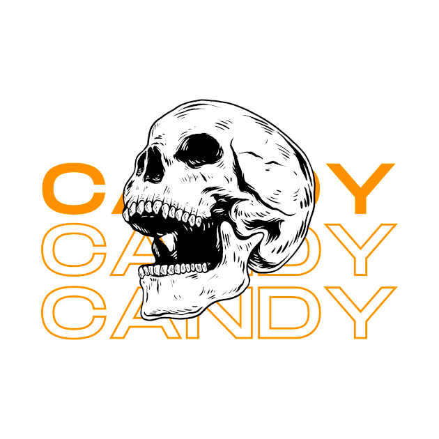 Candy Candy Candy Skull by NICHE&NICHE