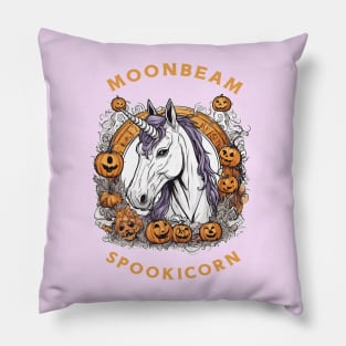 Halloween unicorn Pillow