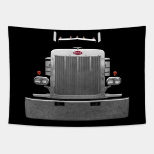 Peterbilt 1980s classic truck minimalist front Tapestry