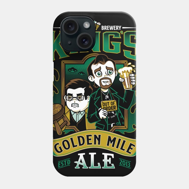 Golden Mile Ale - World's End - Craft Beer Phone Case by Nemons