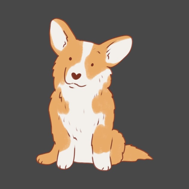 corgi dog illustration by Mayarart