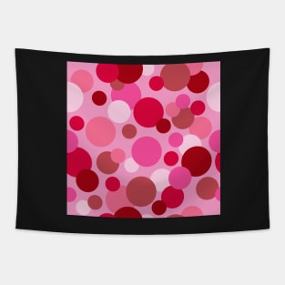 Spots and Dots Red and Pink Tapestry