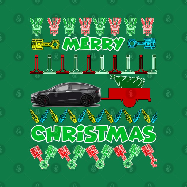 Merry chrismas, car guy, car enthusiast merry chrismas (Tesla) by CarEnthusast