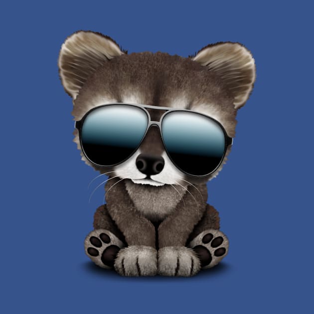 Cool Baby Raccoon Wearing Sunglasses by jeffbartels