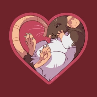 Heart Rat: Hooded Brown T-Shirt