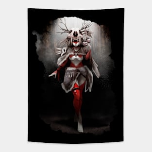 Cavewoman witch Tapestry