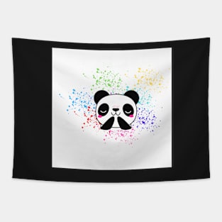 Giggling Panda Bear Tapestry