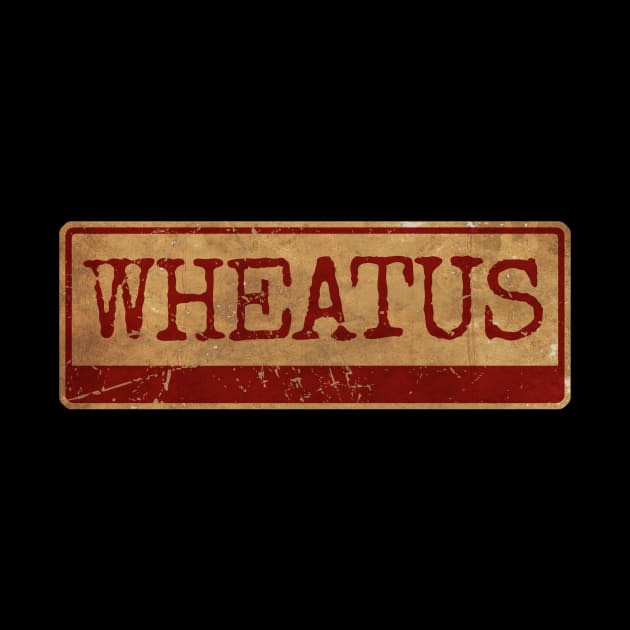 Aliska text red gold retro Wheatus by Aliska