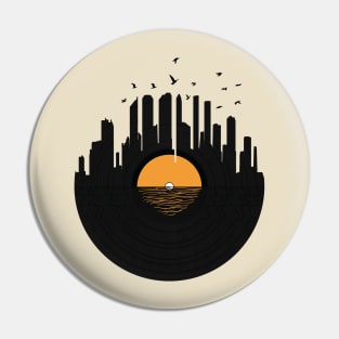 Vinyl City Pin