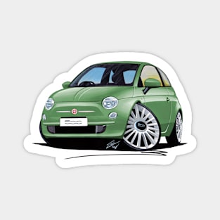 Fiat 500 Green Magnet