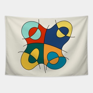 Surreal Amoeba #14 (Miro Inspired) Tapestry