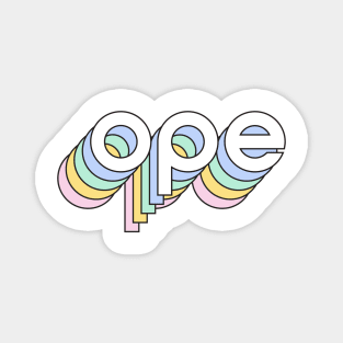 Rainbow Pastel Ope Magnet