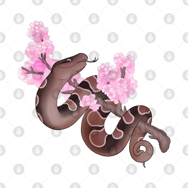 Pink Sakura Ball Python: Brown by kailanipinon