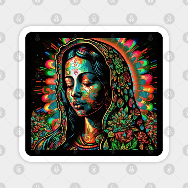 Our Lady of Guadalupe Magnet by Phatpuppy Art