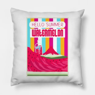 Hello Summer Watermelon Color 2 Pillow