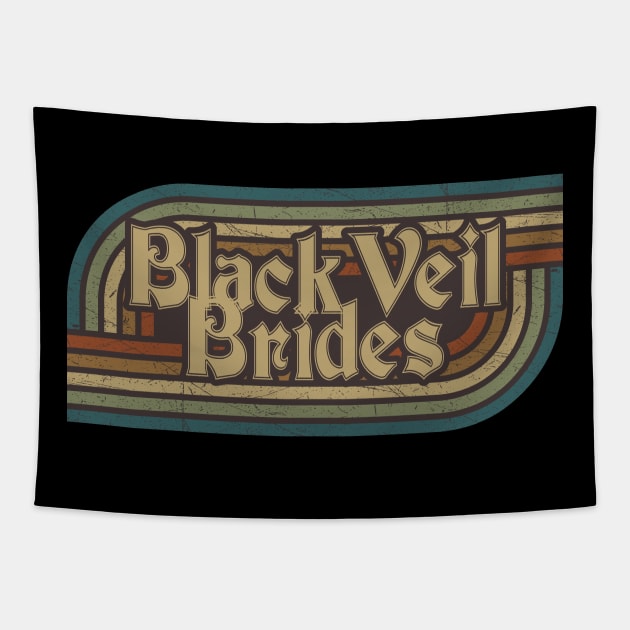 Black Veil Brides Vintage Stripes Tapestry by paintallday