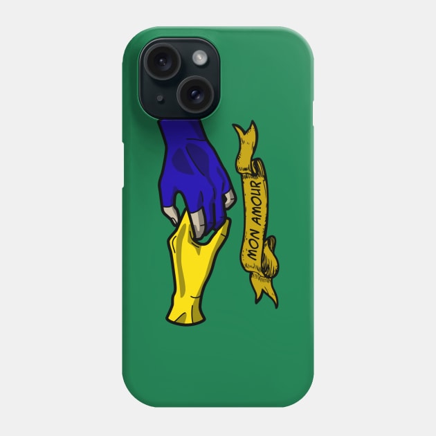 Gambit and Rogue Mon Amour Tattoo Phone Case by EightUnder