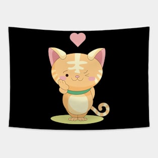 cat unicorn so cute funny Tapestry