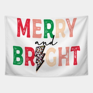 Merry and Bright christmas Tapestry