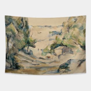 Landscape in the Provence by Paul Cezanne Tapestry