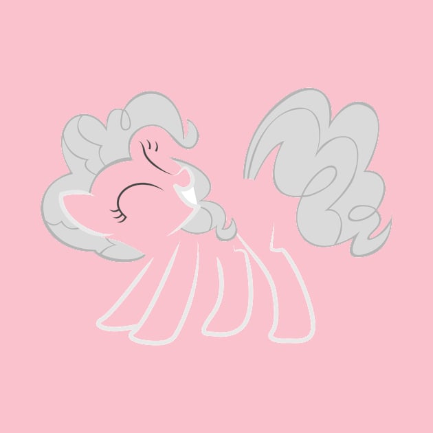 Pinkie Pie White on Pink by Hyper Dash