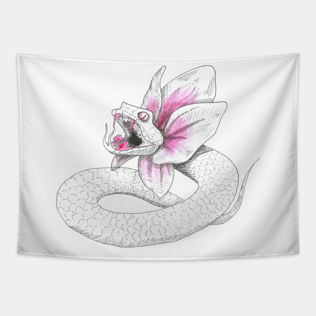 Orchid-serpent Tapestry by Créa'RiBo