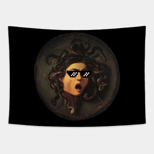 Medusa - 8-Bit Sunglasses Tapestry