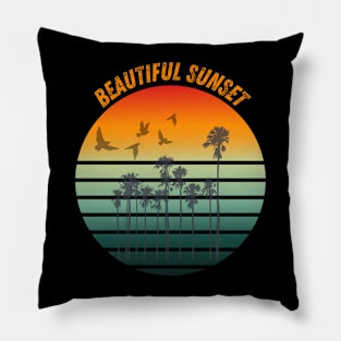 beautiful sunset Pillow