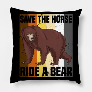 Ride Bears saves the Horses Shirt I Gay Proud LGBTQ Pride Pillow