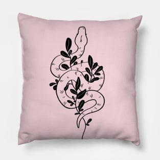 Leafy snake - variant Pillow