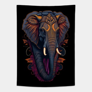 Tusker Treasures: Celebrating the Charm of Elephants Tapestry