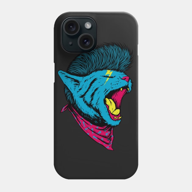 Cat Rock Phone Case by quilimo