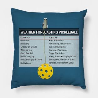 Weather Forecasting Pickleball Pillow