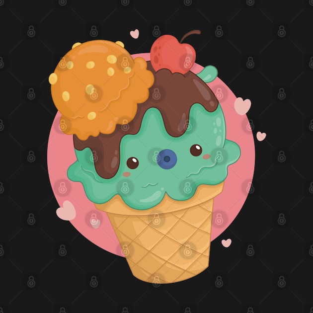 Kawaii Ice Cream by DDP Design Studio