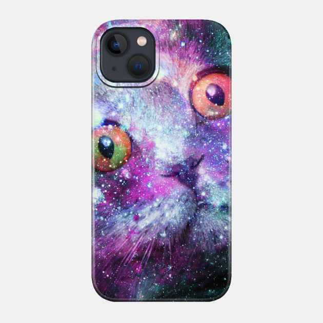 Cute Astro Space Cat In Universe - Universe - Phone Case