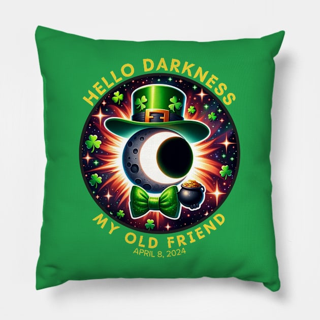 HELLO DARKNESS MY OLD FRIEND SAINT PATRICK'S Pillow by Lolane