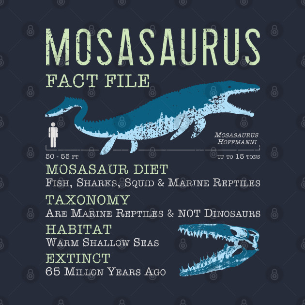 Mosasaurus Facts - Mosasaurus - T-Shirt | TeePublic