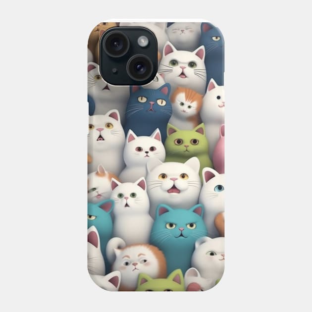 50 alluring kitty faces Phone Case by Patrick9