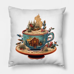 Christmas teacup Pillow