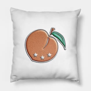 We Are All Fruit Peach Logo Pillow