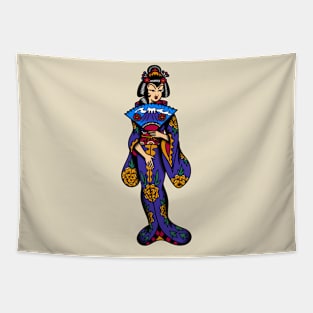 American traditional pin-up Tapestry