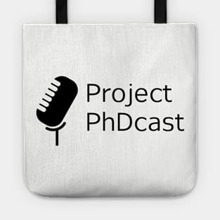 Project PhDcast logo (black) Tote