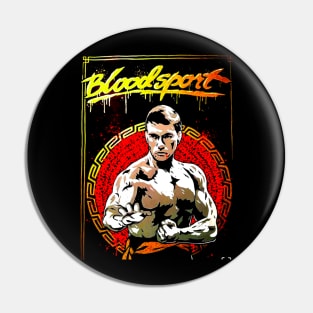 Bloodsport t-shirt Pin