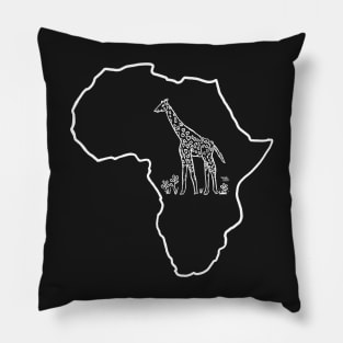 Giraffe in Africa Pillow