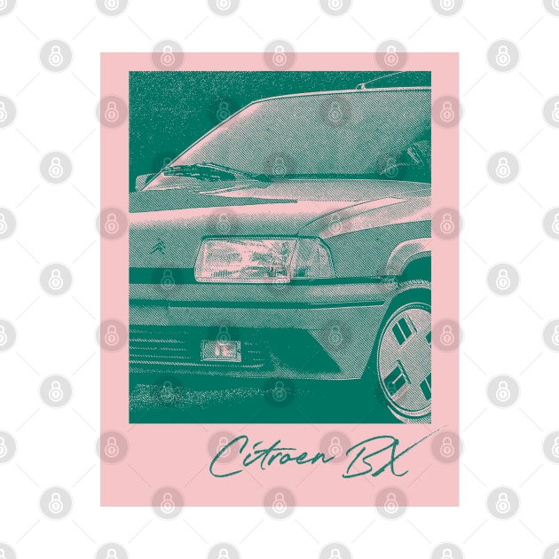 Citroën BX --- 80s Retro Car Art Print Design by unknown_pleasures