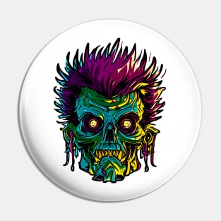 zombie punk Pin