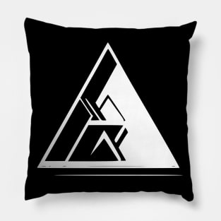 triangle line art Pillow