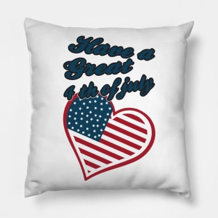 Independence Day Tshirt Pillow