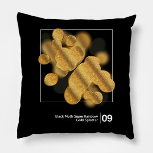 BMSR - Gold Splatter / Minimalist Style Graphic Design Pillow