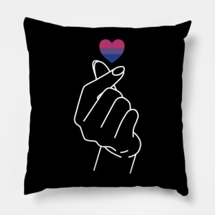 Bisexual Pride Flag Korean Love Sign Pillow